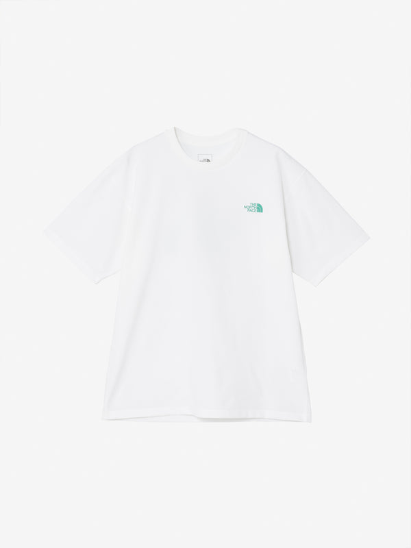 【THE NORTH FACE|ザノースフェイス】S/S FREE RUN ES GRAPHIC CREW/S/Sフリーラン ES グラフィッククルー(W ホワイト,CR キャバングレー,K ブラック)