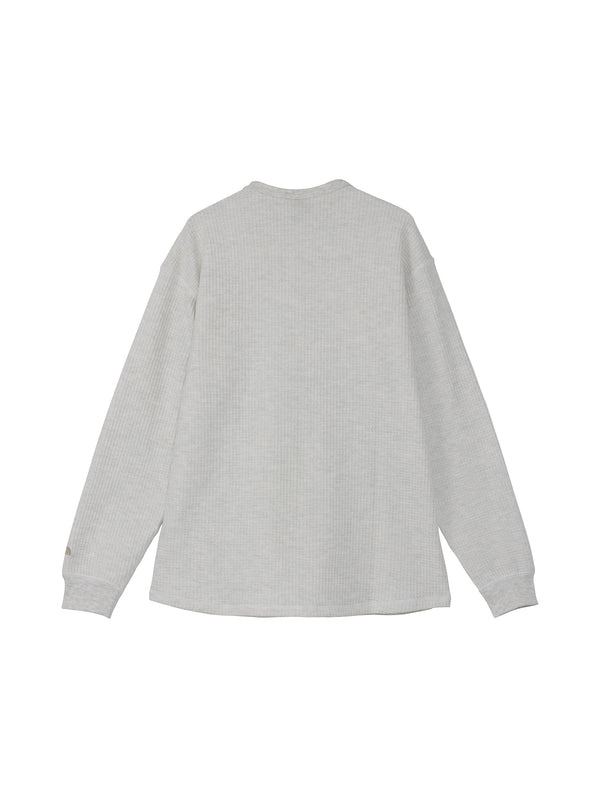 【THE NORTH FACE|ザノースフェイス】L/S WARM WAFFLE CREW/ロングスリーブウォームワッフルクルー(WX ホワイトミックスグレー , Z ミックスグレー , NT ニュートープ , UN アーバンネイビー , K ブラック)