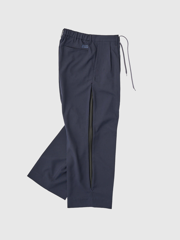【SEDAN ALL-PURPOSE|セダンオールパーパス】VENTILATION WIDE SLACKS/ベチレーションワイドスラックス(NAVY)