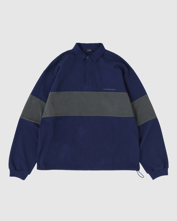 【SEDAN ALL-PURPOSE|セダンオールパーパス】RUGBY JERSEY/ラグビージャージー(CHARCOAL×BROWN , NAVY×OLIVE)
