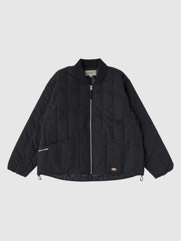 【SEDAN ALL-PURPOSE | セダンオールパーパス】DICKIES/QUILTED WORK JACKET/ディッキーズキルティングワークジャケット(OIL BLACK)