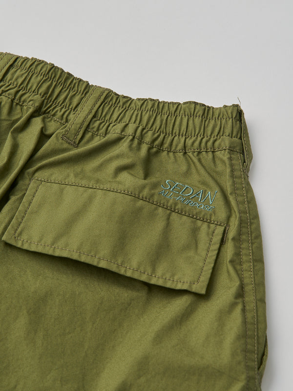【SEDAN ALL-PURPOSE】COTTON CARGO EASY SHORTS/コットンカーゴイージーショーツ(BURGUNDY,BLACK,OLIVE)