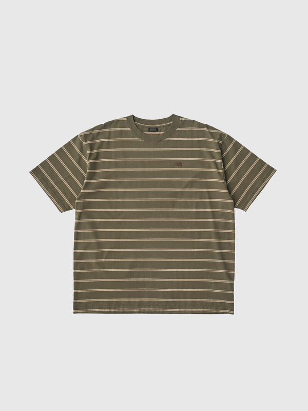 【SEDAN ALL-PURPOSE|セダンオールパーパス】STRIPED S/S TEE/ストライプS/Sティー(NAVY×BLUE,OLIVE×KHAKI)