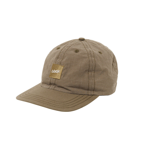 【LQQK STUDIO | ルックスタジオ】RIPSTOP BOX LOGO CAP/リップストップボックスロゴキャップ(KHAKI)