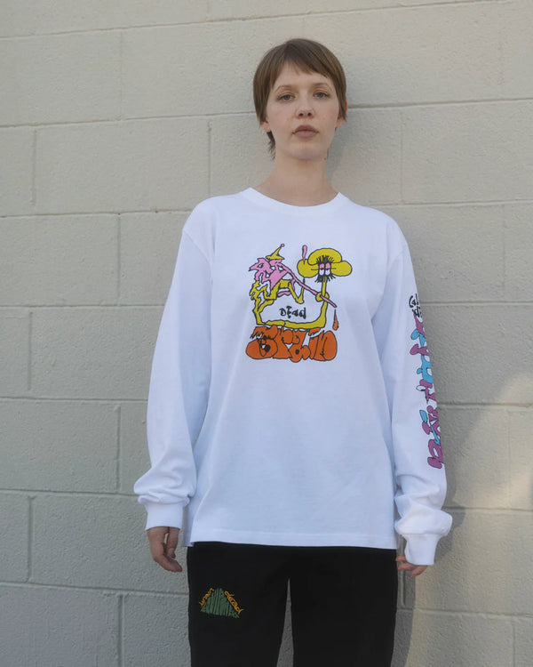 【BRAIN DEAD|ブレインデッド】PACKING UP L/S T-SHIRT/パッキングアップL/S Tシャツ(WHITE)