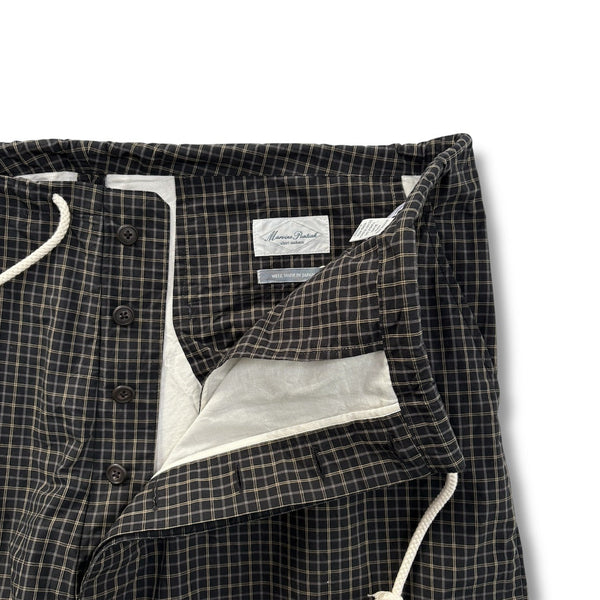 【MARVINE PONTIAK SHIRT MAKERS|マーヴィンポンティアックシャツメーカーズ】PAJAMA PANTS 2/パジャマパンツ(BLACK MINI CHECK)