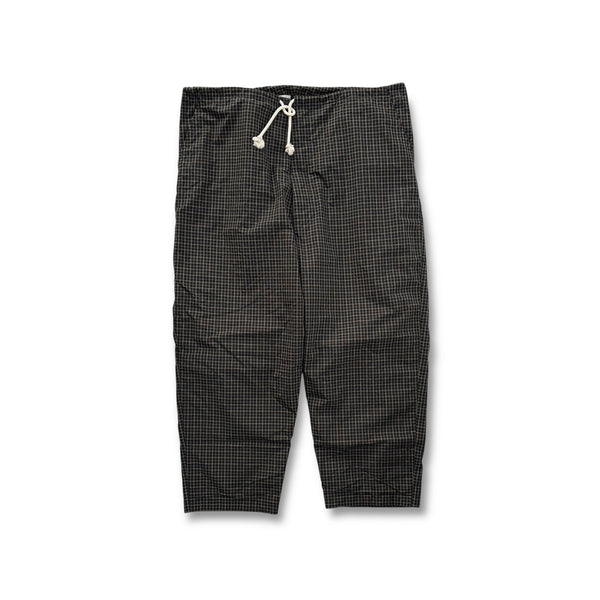 【MARVINE PONTIAK SHIRT MAKERS|マーヴィンポンティアックシャツメーカーズ】PAJAMA PANTS 2/パジャマパンツ(BLACK MINI CHECK)