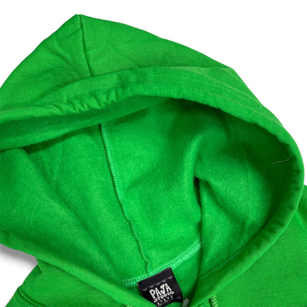 【PAJA STUDIO|パハ スタジオ】PASTING ZIP-UP HOODIE/パスティングジップアップフーディー(IRISH GREEN , BROWN) 正規取扱店舗 公式オンライン通販 島根 松江 26FW シルクスクリーンプリント