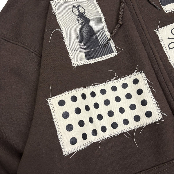 【PAJA STUDIO|パハ スタジオ】PASTING ZIP-UP HOODIE/パスティングジップアップフーディー(IRISH GREEN , BROWN) 正規取扱店舗 公式オンライン通販 島根 松江 26FW シルクスクリーンプリント