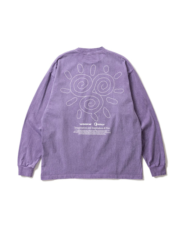 【SAYHELLO|セイハロー】PIGMENT THE STROKE L/S TEE/ピグメントザストロークL/Sティー(PIGMENT PURPLE , PIGMENT BLACK) 正規取扱店舗 公式オンライン通販 島根 松江 