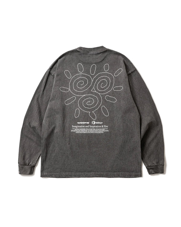 【SAYHELLO|セイハロー】PIGMENT THE STROKE L/S TEE/ピグメントザストロークL/Sティー(PIGMENT PURPLE , PIGMENT BLACK) 正規取扱店舗 公式オンライン通販 島根 松江 