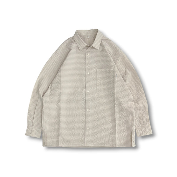 【迷迭香|マンネンロウ】PR CHECK SHIRT1/PR チェックシャツ1(OFF , GRY) 正規取扱店舗 公式オンライン通販 島根 松江 シアサッカーシャツ 