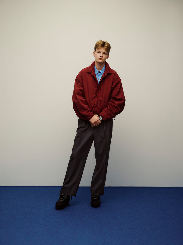 【SEDAN ALL-PURPOSE|セダンオールパーパス】VENTILATION WIDE SLACKS/ベチレーションワイドスラックス(CHARCOAL)