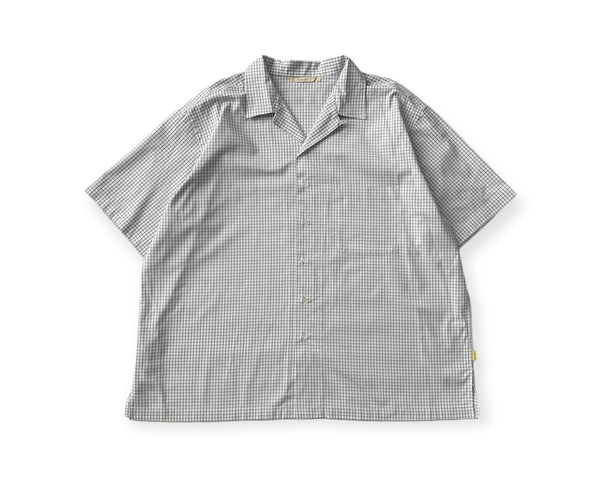 OPEN COLLAR S/S SHIRT/オープンカラーシャツ(WHITE)