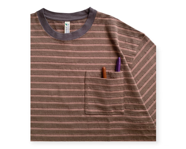 UNEVENNESS S/S TEE/アンイーブンネスSS Tシャツ(SOIL BROWN)