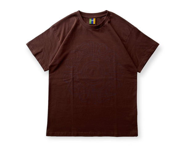 INDIA TARGET OUTLINE TEE/インディアターゲットアウトラインティー(BROWN)