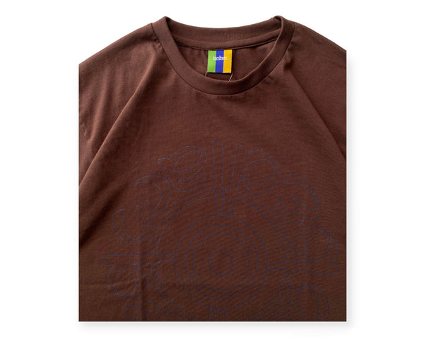 INDIA TARGET OUTLINE TEE/インディアターゲットアウトラインティー(BROWN)