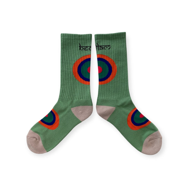 【BEDLAM|ベドラム】FLAG SOCKS/フラグソックス(GREEN)