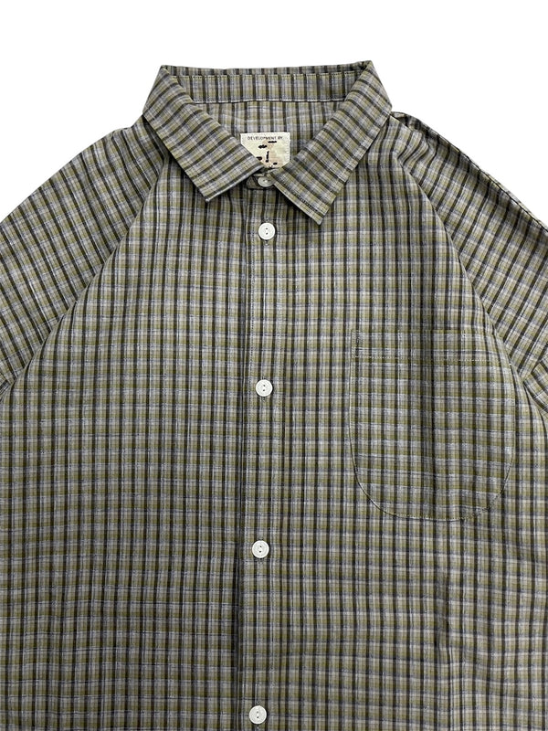 【NOROLL|ノーロール】NORMAL SHIRT/ノーマルシャツ(PANAMA CHECK)