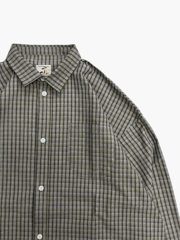 【NOROLL|ノーロール】NORMAL SHIRT/ノーマルシャツ(PANAMA CHECK)