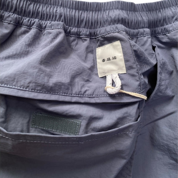 【迷迭香|マンネンロウ】NYLON HARVEST TRAINER/ナイロンハーベストトレーナー(GRY ライトグレー,DNM デニム,DGR ダークグレー,BLK ブラック)