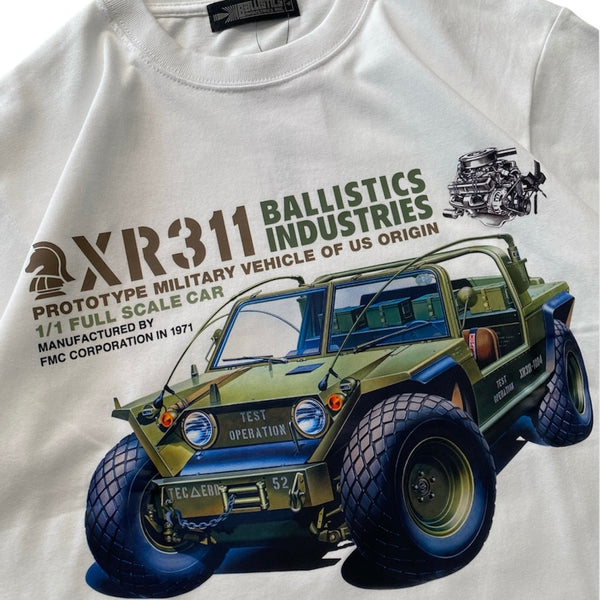 【BALLISTICS|バリスティクス】XR311 ILLUSTRATION TEE(WHITE , ASH GRAY)