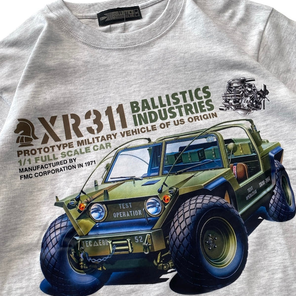 【BALLISTICS|バリスティクス】XR311 ILLUSTRATION TEE(WHITE , ASH GRAY)