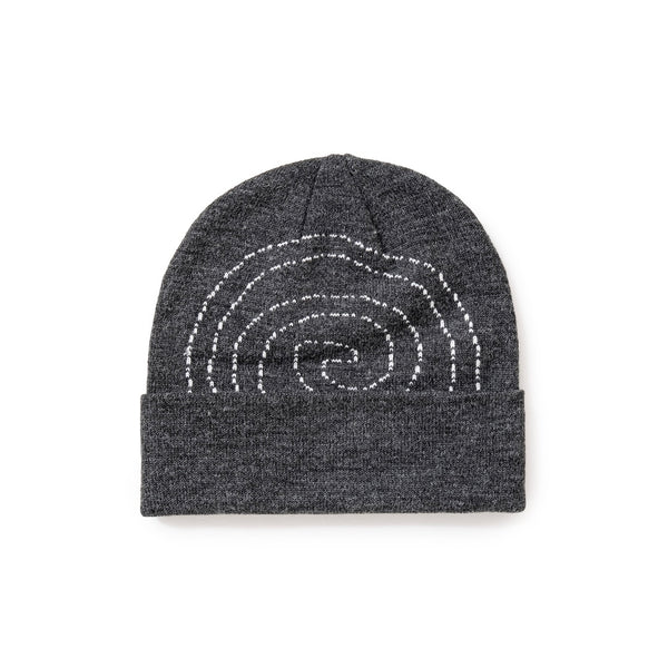 【SOL soonerorlater|ソル スーナーオアレイター】PIN GURUGURU DOUBLE BEANIE(GRAY , NAVY)