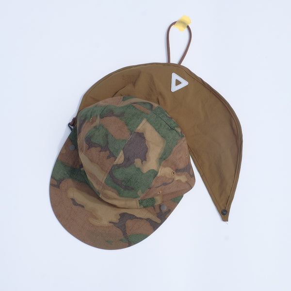 【NO CAP|ノーキャップ】QUICK SHADE LONG BILL CAP(BACKWOODS) 正規取扱店舗 公式オンライン通販 島根 松江 ロングビルキャップ 26 リーフカモ リフレクター