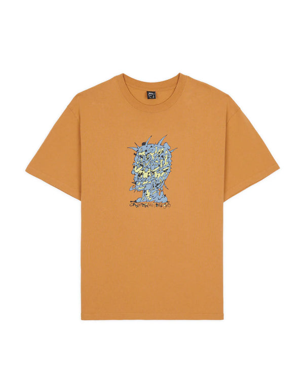 【BRAIN DEAD|ブレインデッド】SCRAMBLED HEAD T-SHIRT/スクランブルヘッドTシャツ(CUMIN)