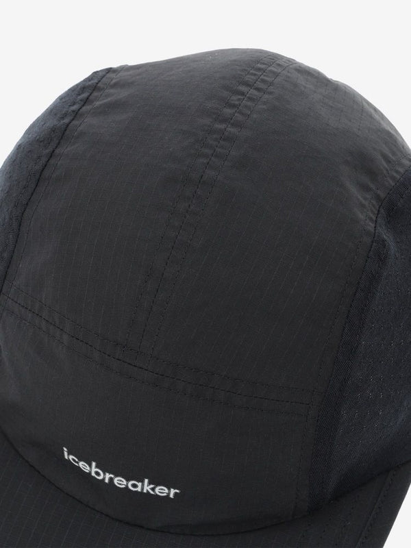 【ICE BREAKER|アイスブレーカー】SHELL COTTON  5PANNEL CAP/シェルコットン 5パネルキャップ(BLACK)