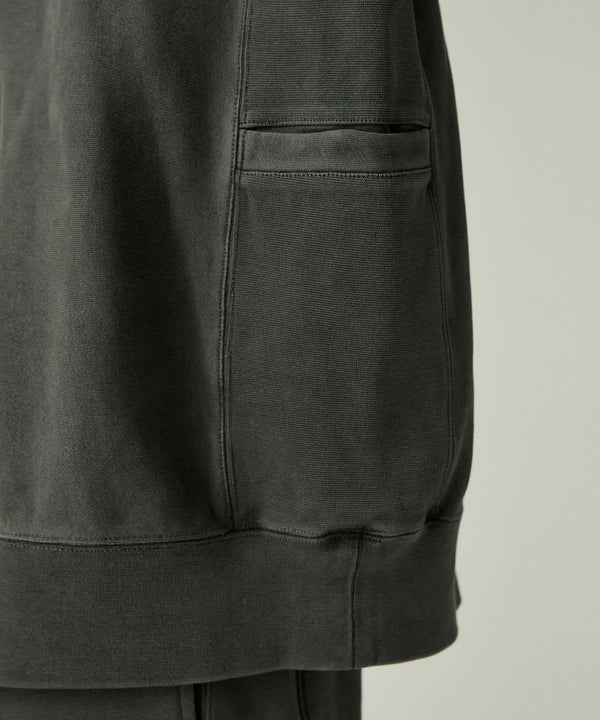 【SNOW PEAK|スノーピーク】GARMENT DYED PULLOVER/ガーメントダイプルオーバー(DARK GREEN , CHARCOAL)
