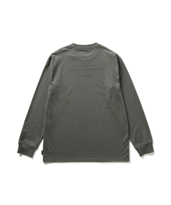 【SNOW PEAK|スノーピーク】SNOW PEAK TYPOGRAPHY L/S T-SHIRT/スノーピークタイポグラフィL/S ティーシャツ(OFF WHITE , GREY)