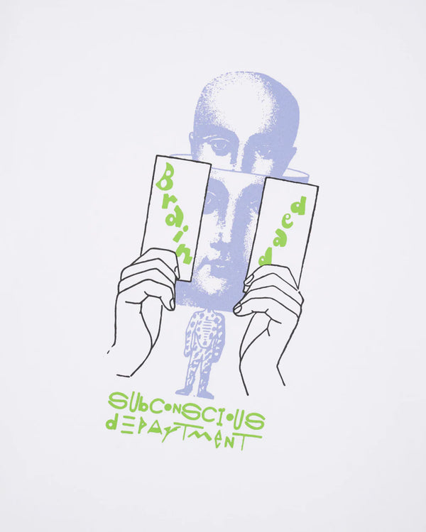 【BRAIN DEAD|ブレインデッド】SUBCONSCIOUS T-SHIRT/サブコンシャスTシャツ(WHITE)