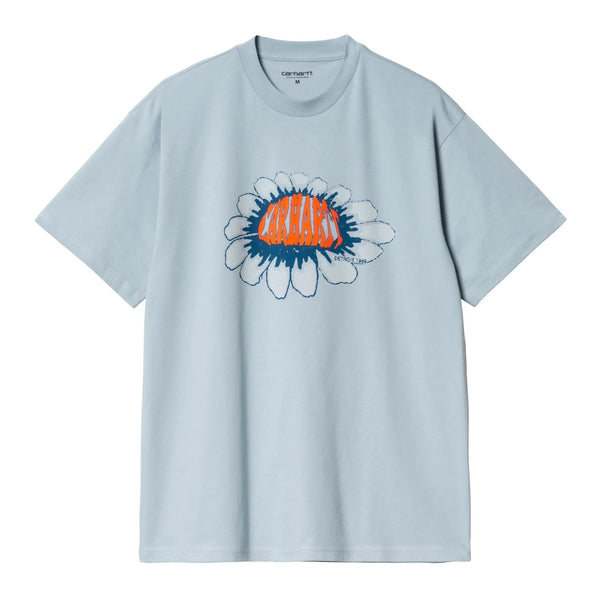 S/S PIXEL FLOWER T-SHIRT/S/S ピクセルフラワー Tシャツ(FROSTED BLUE)