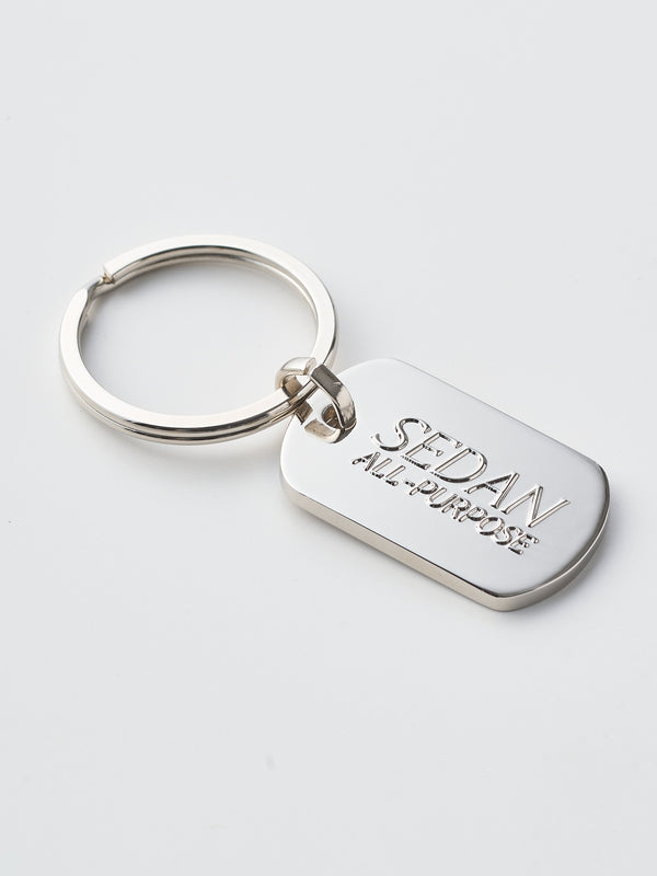 【SEDAN ALL-PURPOSE | セダンオールパーパス】OG LOGO DOGTAG KEY RING/オージーロゴドッグタグキーリング(SILVER)