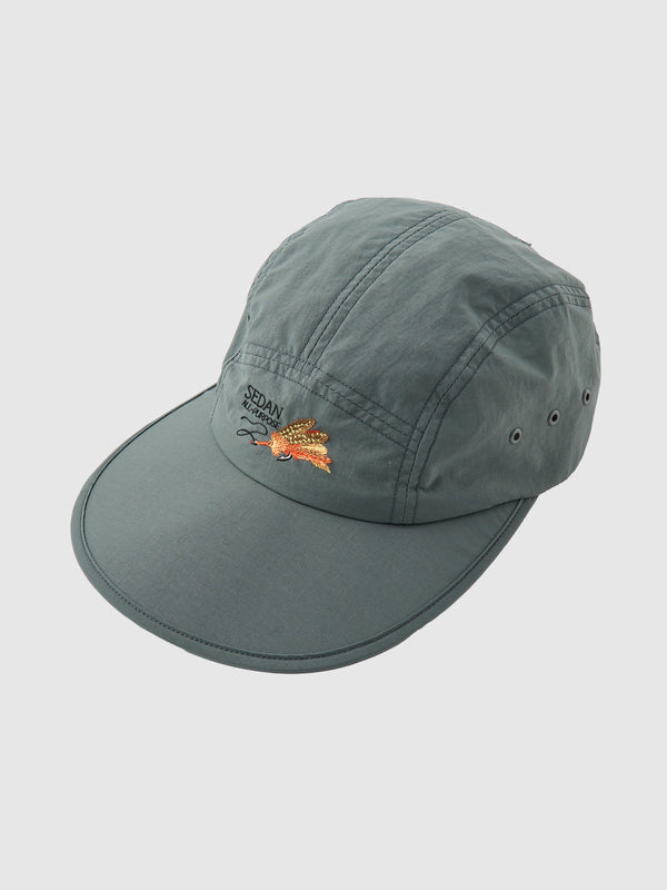 FLY LOGO FISHING CAP/フライロゴフィッシングキャップ(SLATE CHARCOAL)