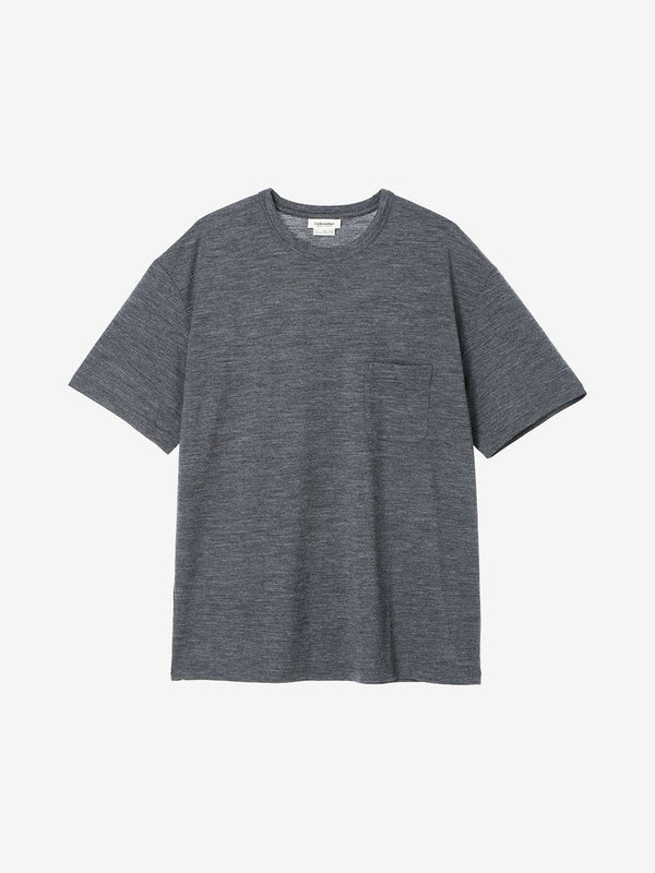 【ICEBREAKER|アイスブレーカー】U 150 MERINOLITE SS POCKET TEE/U 150 メリノライト SS ポケットティー(11 ジェットヘザー , 13 グリッドストーンヘザー) 正規取扱店舗 公式オンライン通販 島根 松江 メリノウール 