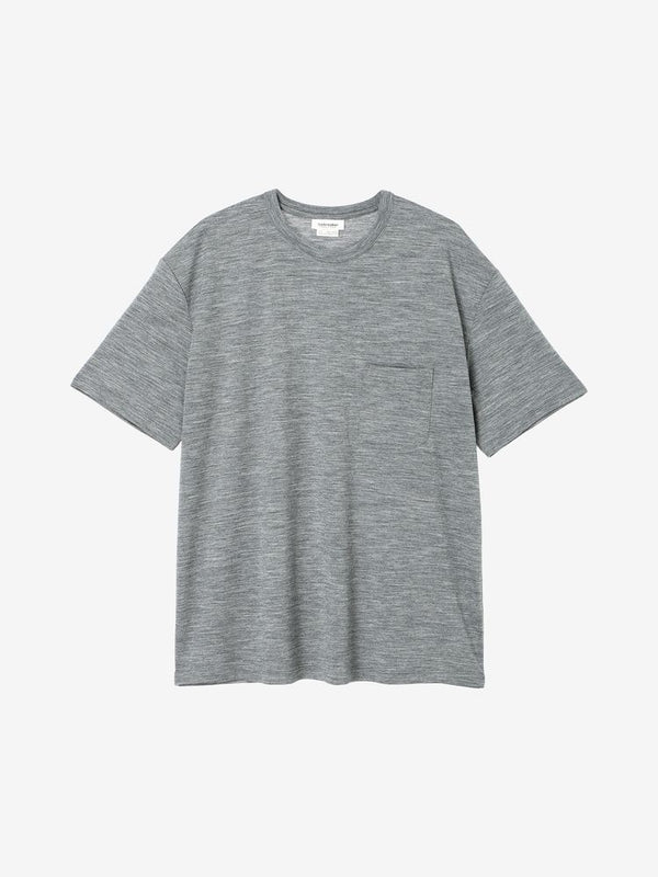【ICEBREAKER|アイスブレーカー】U 150 MERINOLITE SS POCKET TEE/U 150 メリノライト SS ポケットティー(11 ジェットヘザー , 13 グリッドストーンヘザー) 正規取扱店舗 公式オンライン通販 島根 松江 メリノウール 