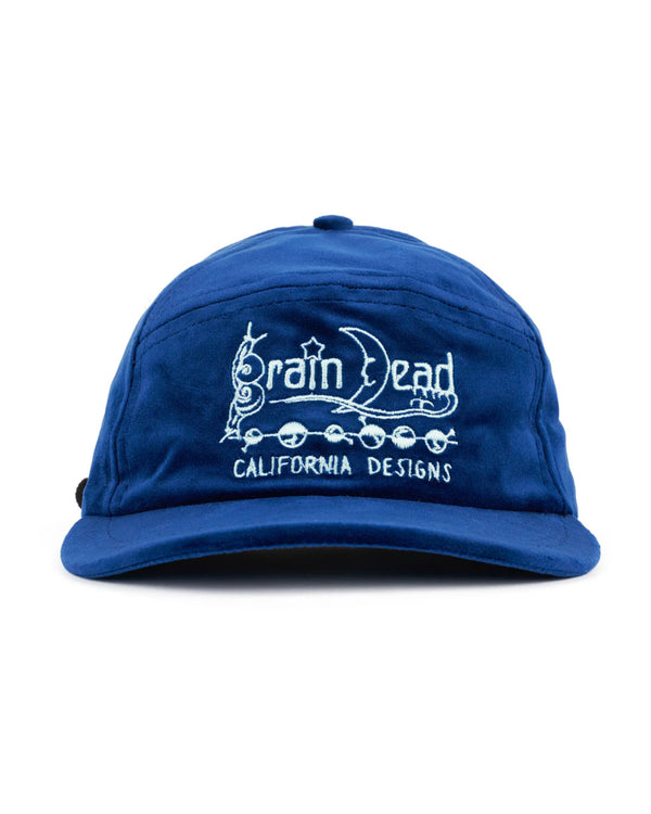 【BRAIN DEAD | ブレインデッド】VELVETEEN CURVED FRONT 6 PANEL HAT/ベルベティーンカーヴドフロント6パネルハット(BERRY)