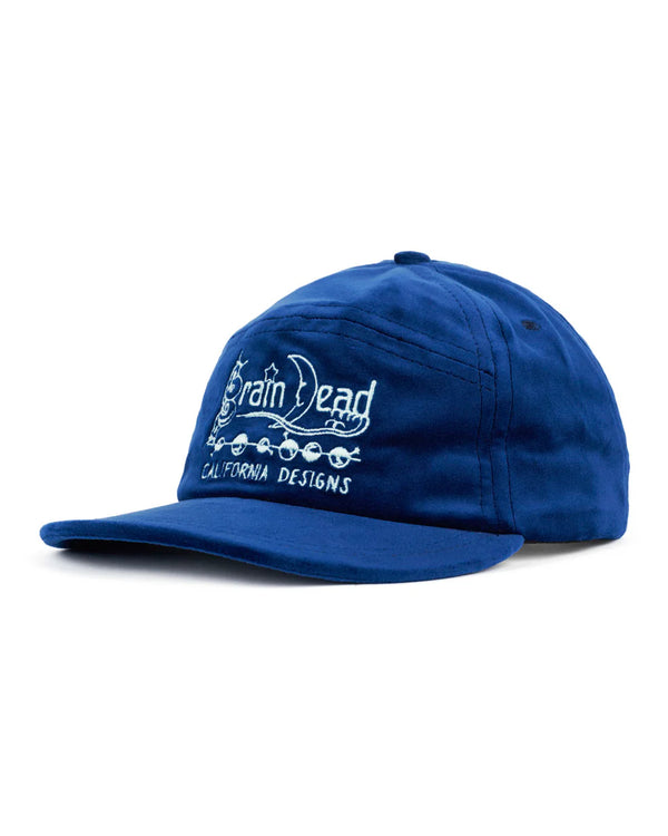 【BRAIN DEAD | ブレインデッド】VELVETEEN CURVED FRONT 6 PANEL HAT/ベルベティーンカーヴドフロント6パネルハット(BERRY)
