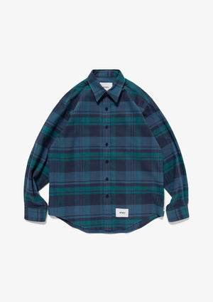 【WTAPS|ダブルタップス】TXT 01 / LS / COTTON. FLANNEL. TEXTILE 
26AW
厚手の起毛フランネル生地を使用したオリジナルチェックシャツ。
襟はレギュラーカラーで、すっきりとしたレギュラーフィットモデル。
品番:262TQDT-SHM02