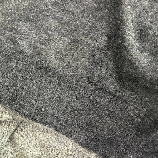 【CREPUSCULE|クレプスキュール】W/G MOHAIR REVERSIBLE P/O(GRAY/L.GRAY , BLACK/GRAY) 正規取扱店舗 公式オンライン通販 島根 松江 モヘアセーター モヘアニット リバーシブル