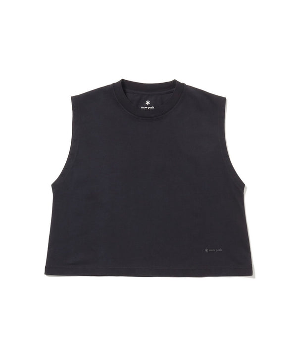 【SNOW PEAK|スノーピーク】W'S OG MERCERIZED SLEEVELESS T-SHIRT/ウィメンズOGマーセライズドスリーブレスTシャツ(OFF WHITE , BLUE , BLACK)