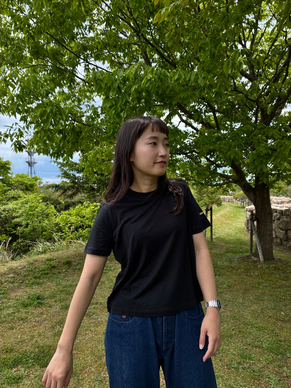 【ICE BREAKER|アイスブレイカー】W'S MERINO 150 S/S CROP TEE/ウィメンズ メリノ 150 テックライトショートスリーブ クロップティー(K ブラック)