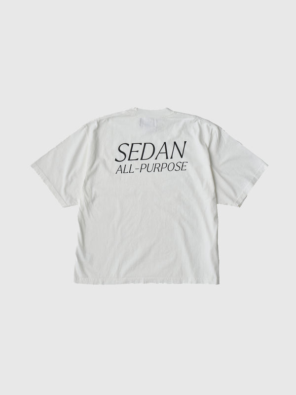 【SEDAN ALL-PURPOSE|セダンオールパーパス】GARMENT DYED S/S TEE/ガーメントダイS/Sティー(WHITE,CHARCOAL,BLACK)