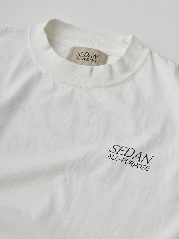 【SEDAN ALL-PURPOSE|セダンオールパーパス】GARMENT DYED S/S TEE/ガーメントダイS/Sティー(WHITE,CHARCOAL,BLACK)