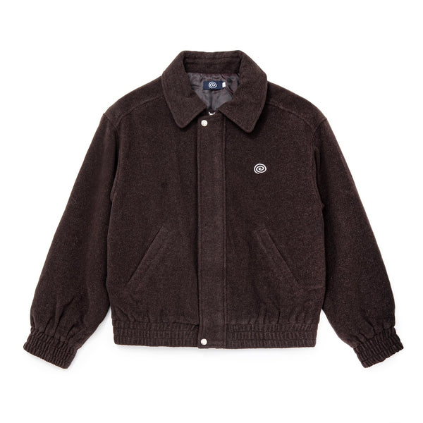 【SOL soonerorlater|ソル スーナーオアレイター】WOOL-BLEND STAND-COLLAR JACKET/ウールブレンドスタンドカラージャケット(BROWN) 正規取扱店舗 公式オンライン通販 島根 松江 26FW GuruGuru