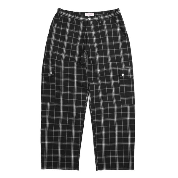 【YARDSALE|ヤードセール】YS PLAID CARGOS/YS プラッドカーゴ(BLACK)
