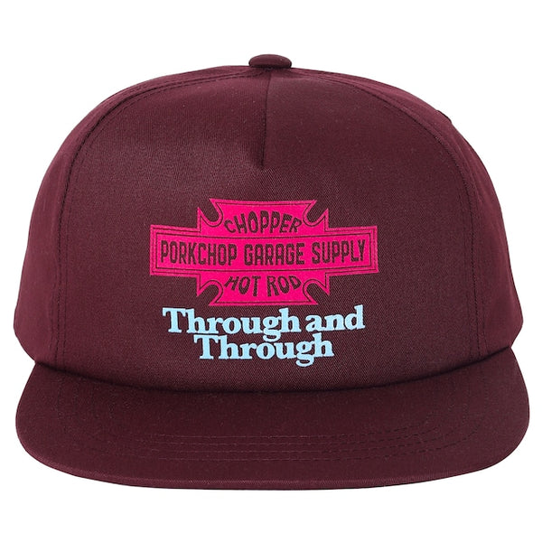 【PORKCHOP GARAGE SUPPLY|ポークチョップ ガレージ サプライ】THROUGH AND THROUGH CAP(BLACK,CHACOAL,MAROON)
